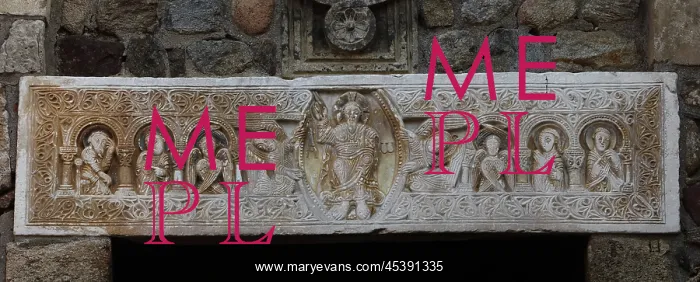 : Lintel, Abbaye Saint-Andre-de-Sorede, Saint-Andre : Lintel, Abbaye Saint-Andre-de-Sorede, Saint-Andre