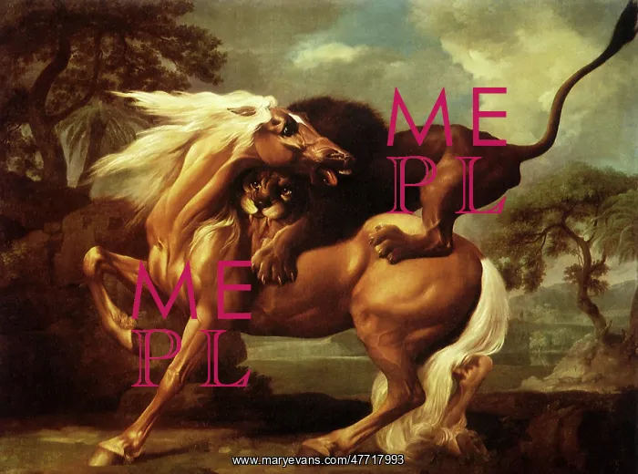  : Lion Attacking Horse, by Stubbs