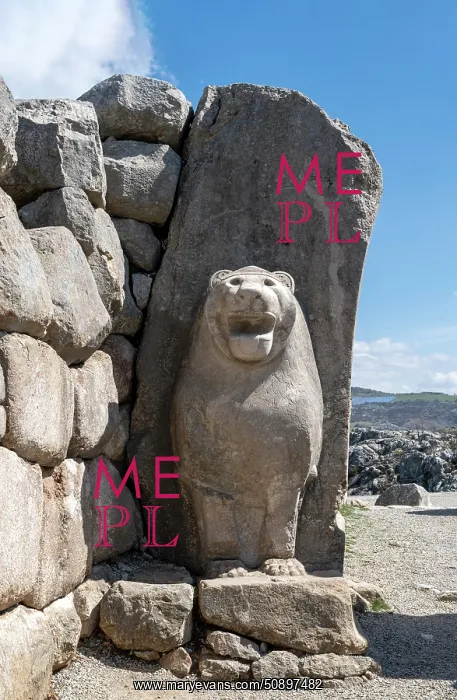 : Lion Gate, Hattusa, Anatolia, Turkey : Lion Gate, Hattusa, Anatolia, Turkey
