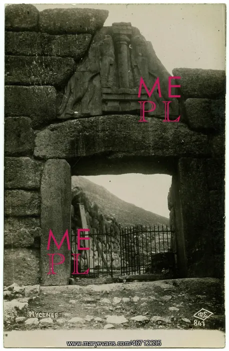 : The lion Gate - Mycenae, Greece : The lion Gate - Mycenae, Greece