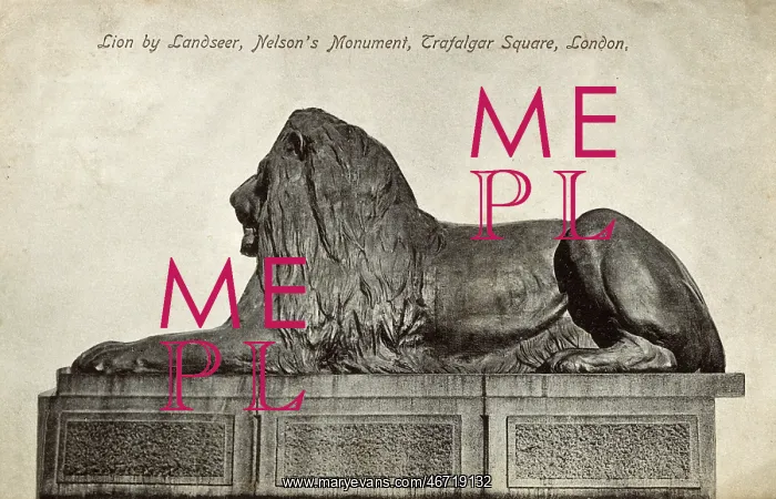  : Lion by Landseer, Nelson's Column, Trafalgar Square, London
