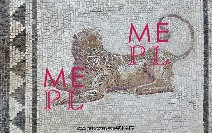 : Lion mosaic, House of Paquius Proculus, Pompeii, Italy : Lion mosaic, House of Paquius Proculus, Pompeii, Italy