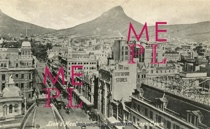 : Lion's Head from General Post Office, Cape Town,s Africa : Lion's Head from General Post Office, Cape Town,s Africa