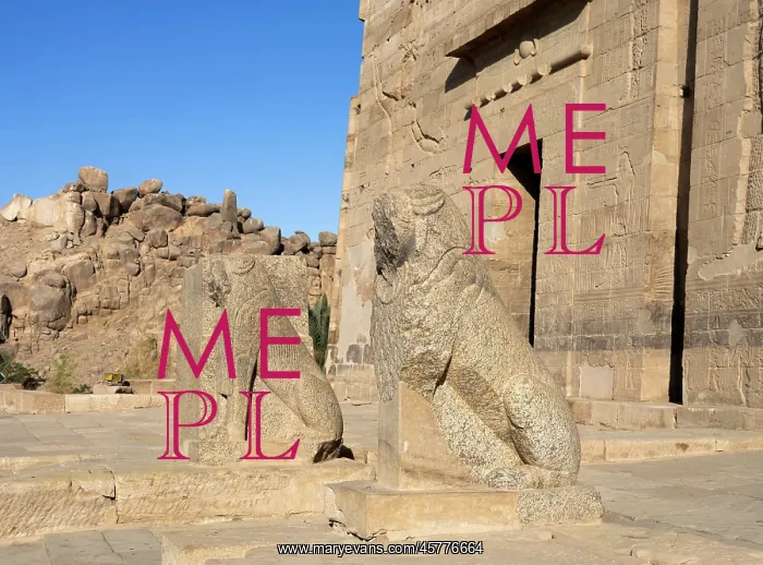: Lions, Temple of Isis, Philae Temple Complex : Lions, Temple of Isis, Philae Temple Complex