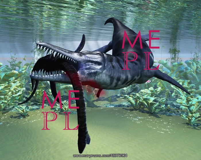: A Liopleurodon attacks a Plesiosaurus : A Liopleurodon attacks a Plesiosaurus