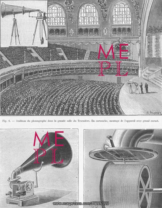 : LIORET'S PHONOGRAPH 1897 : LIORET'S PHONOGRAPH 1897