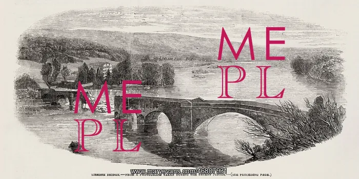 : Lismore Bridge, in flood water : Lismore Bridge, in flood water