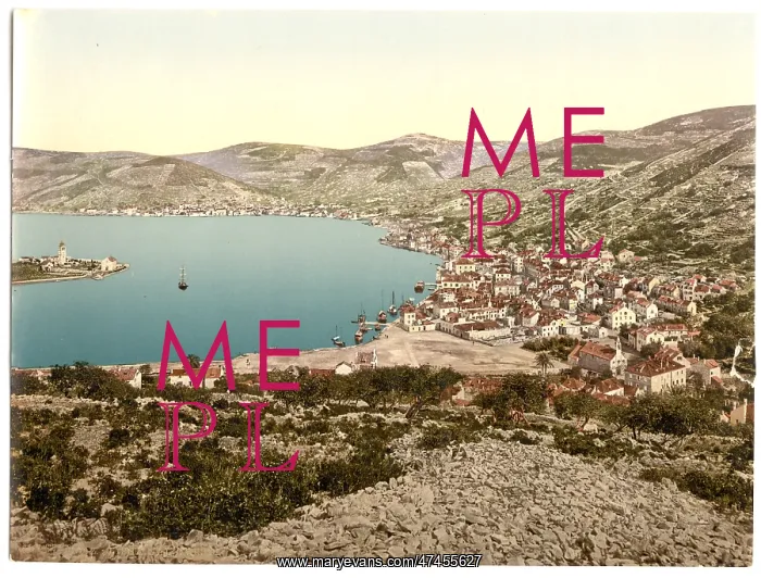 : Lissa, from the west, Dalmatia, Austro-Hungary : Lissa, from the west, Dalmatia, Austro-Hungary