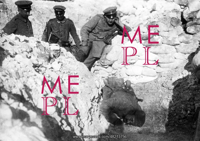 : Listening post at the Western front, 1915 : Listening post at the Western front, 1915