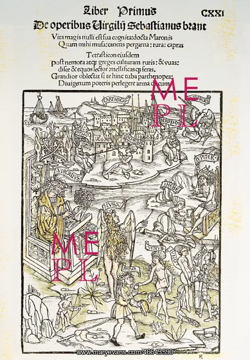 : literature, Vergil, Aeneid, illustrations, coloured : literature, Vergil, Aeneid, illustrations, coloured