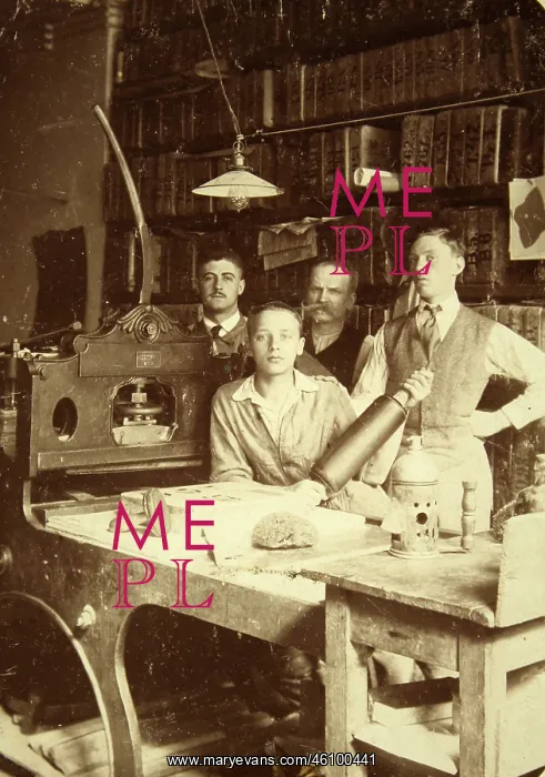 : Lithograph workshop in Vienna - Interior view : Lithograph workshop in Vienna - Interior view