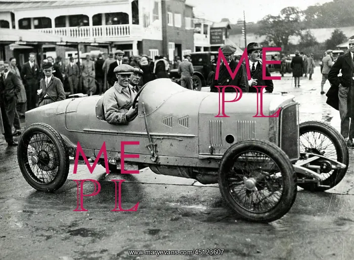 : Two litre Itala at Brooklands by the racing bays : Two litre Itala at Brooklands by the racing bays