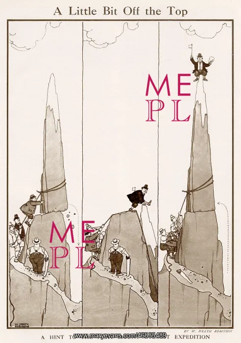 : Little Bit Off the Top by William Heath Robinson : Little Bit Off the Top by William Heath Robinson
