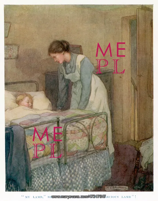 : LITTLE BOY ASLEEP 1914 : LITTLE BOY ASLEEP 1914
