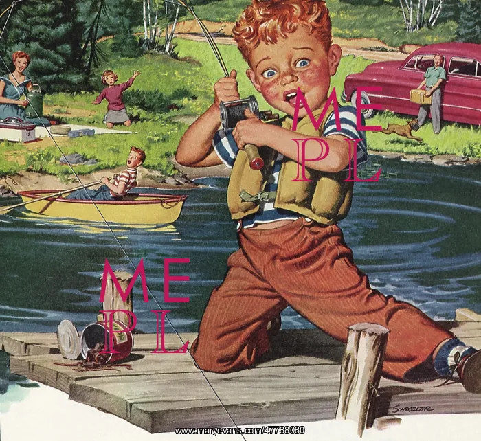  : Little Boy catches Fish