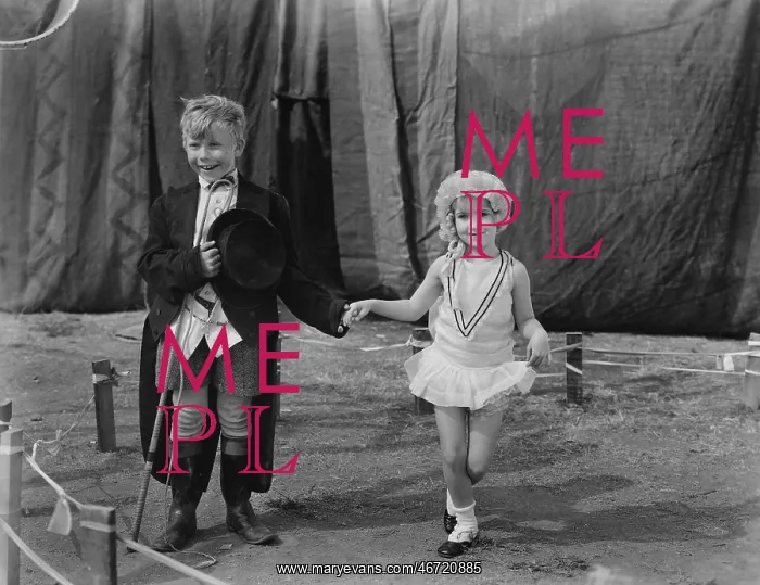 : Little boy and girl dressed up : Little boy and girl dressed up