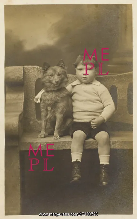 : LITTLE BOY AND PET DOG : LITTLE BOY AND PET DOG
