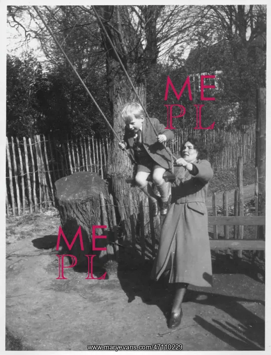  : Little boy on a swing