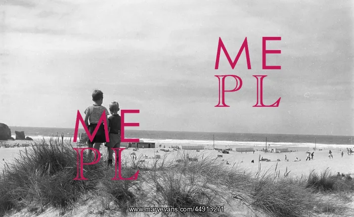 : Little boys standing near the beach, Perranporth, Cornwall : Little boys standing near the beach, Perranporth, Cornwall