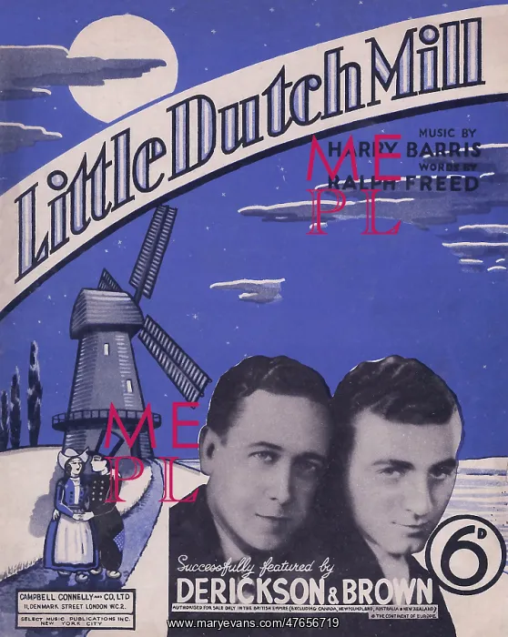 : Little Dutch Mill - Music Sheet Cover : Little Dutch Mill - Music Sheet Cover