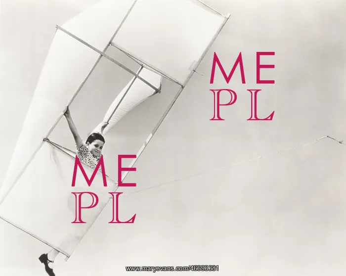 : Little girl in her flying machine : Little girl in her flying machine