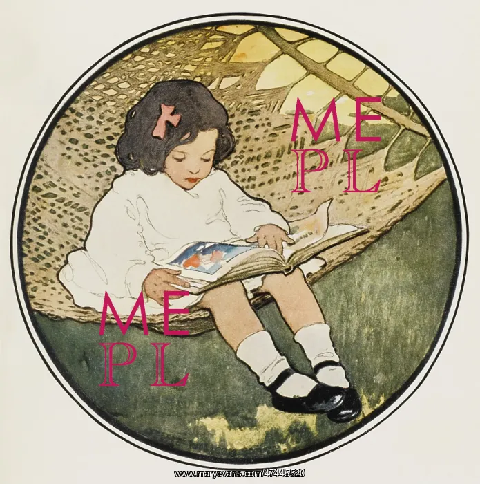 : A LITTLE GIRL READING : A LITTLE GIRL READING