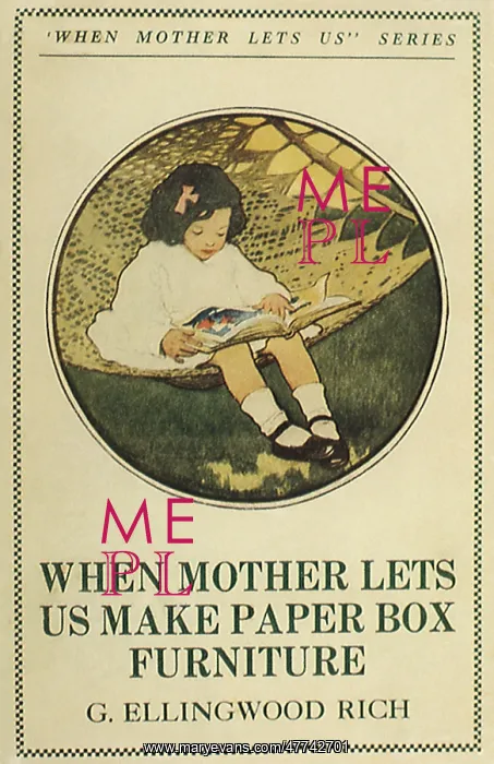 : Little Girl reading Book in Hammock : Little Girl reading Book in Hammock