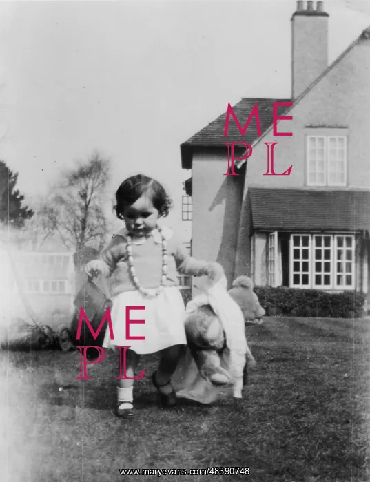 : Little girl with teddy : Little girl with teddy
