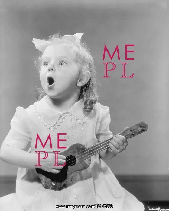 : Little Girl With Ukelele : Little Girl With Ukelele