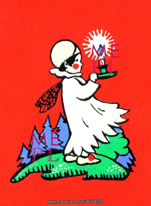 : Little pixie with candle : Little pixie with candle
