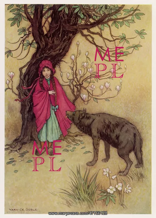  : Little Red Riding Hood & wolf