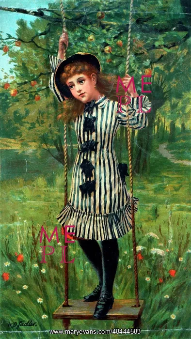  : Little Thoughtful - girl on a swing