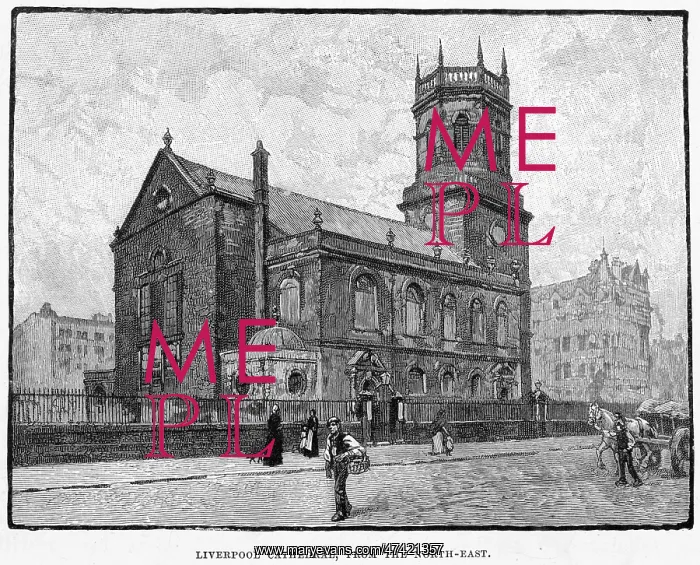  : LIVERPOOL. The old cathedral, Liverpool, Merseyside, no bigger than a parish church 