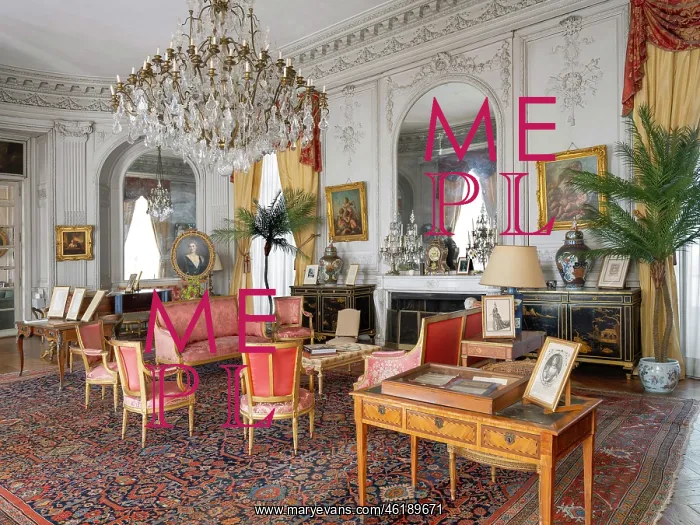 : Living room, Chateau du Lude, Lude, Pays de la Loire, France : Living room, Chateau du Lude, Lude, Pays de la Loire, France