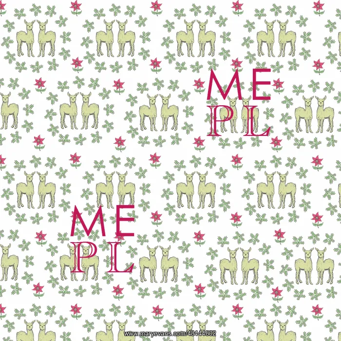  : Llama couple repeating pattern