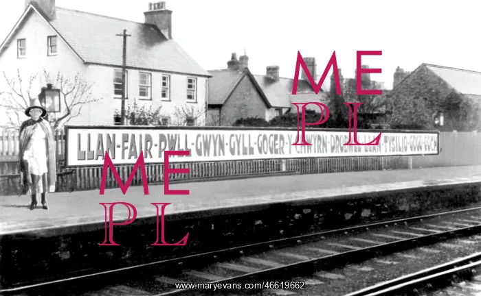  : Llanfairpwll, Railway Station c1940