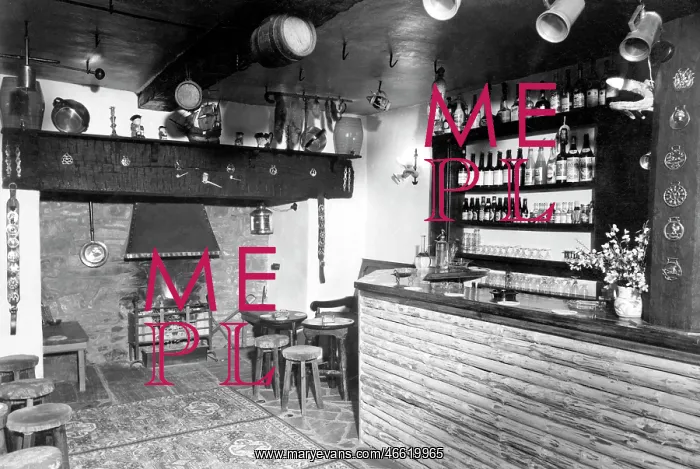  : Llangedwyn, the Bar, The Green Inn c1950