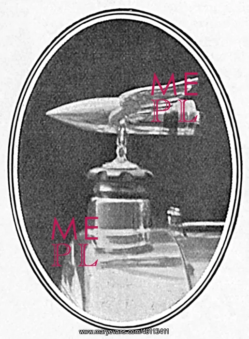 : Lloyd George's car mascot in shape of a shell, WW1 : Lloyd George's car mascot in shape of a shell, WW1