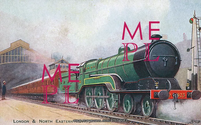  : LNER 123 railway engine, Marylebone Station, London