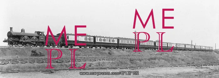  : LNWR Railway passenger train in 1904