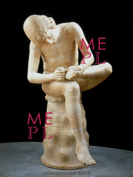 : Lo Spinario': a boy extracting : Lo Spinario': a boy extracting