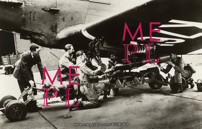  : Loading Bombs onto an RAF Bomber prior to a patrol flight