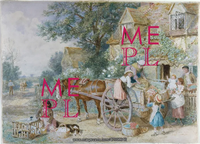 : Loading the Cart for Market : Loading the Cart for Market