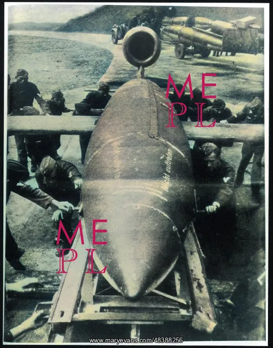 : LOADING A V1 ROCKET : LOADING A V1 ROCKET