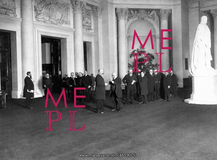 : Lobby of the Reichstag, 1908 : Lobby of the Reichstag, 1908