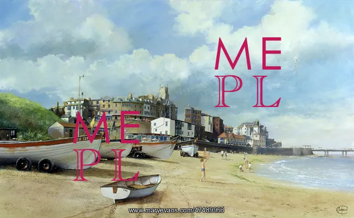  : Lobster Pots, Cromer – beach scene
