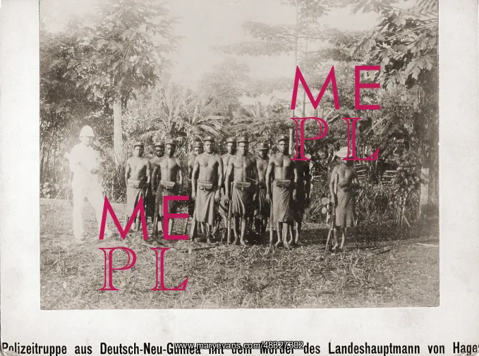 : Local police force on New Guinea, 1908 : Local police force on New Guinea, 1908