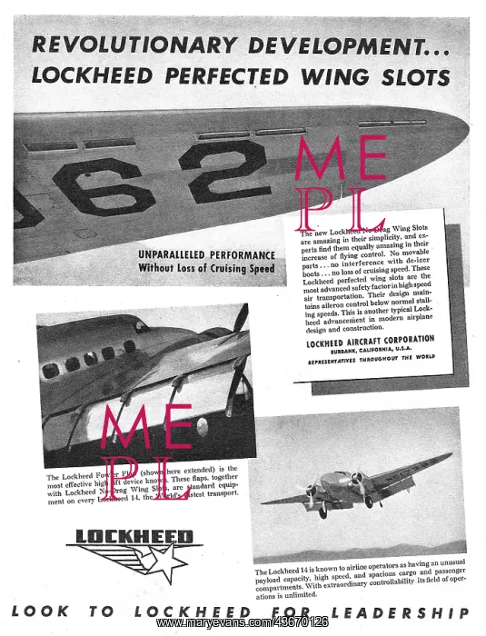: Lockheed 14. No-Drag Wing Slots : Lockheed 14. No-Drag Wing Slots