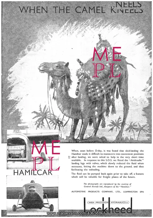: Lockheed Airdraulic Hydraulics On The Hamilcar : Lockheed Airdraulic Hydraulics On The Hamilcar