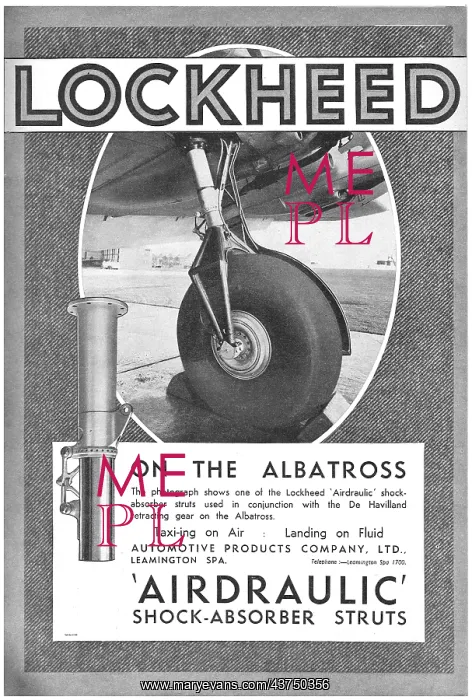: Lockheed Airdraulic Shock-Absorber Struts : Lockheed Airdraulic Shock-Absorber Struts